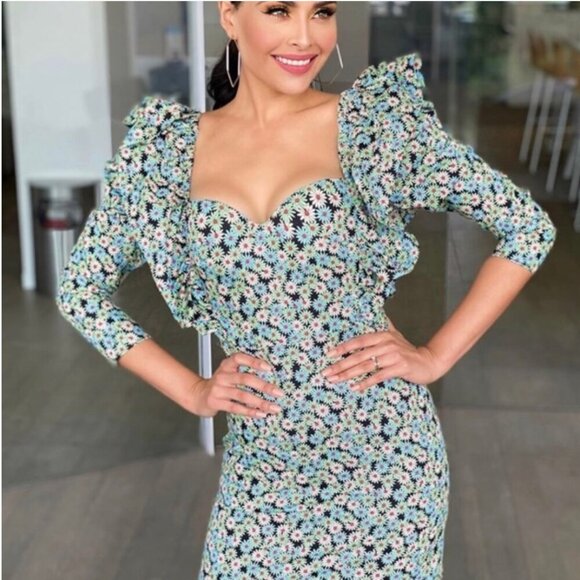 Zara poplin daisy dress Size M NEW WITH TAG! - Picture 5 of 10